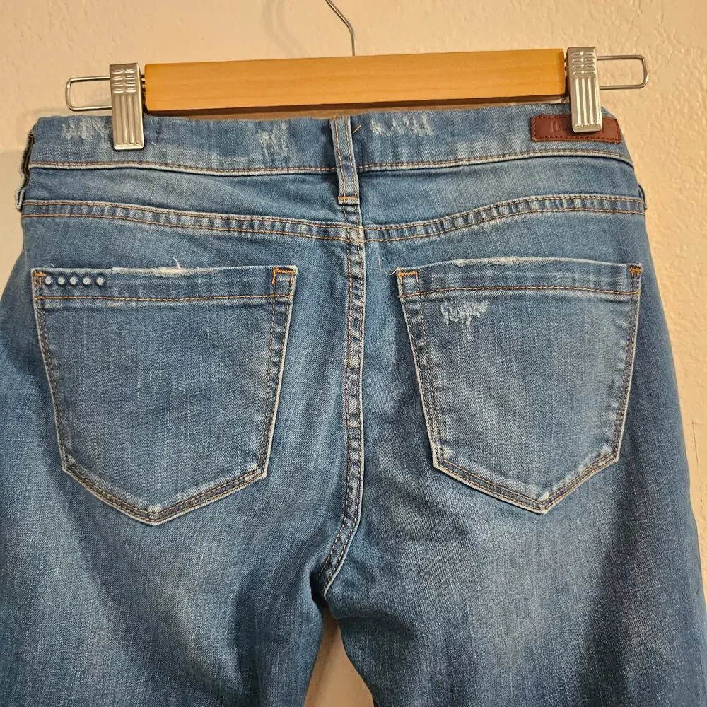 BLANK NYC Blue Distressed Denim Skinny Classsique Jeans Size 27